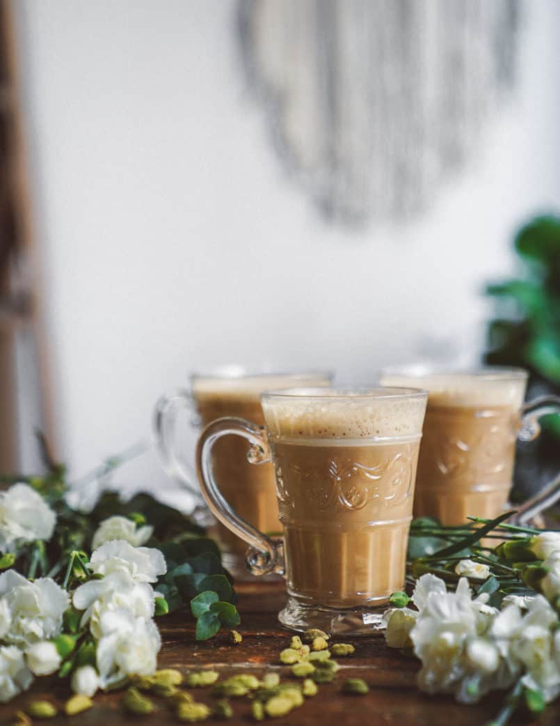 This plant based cashew milk latte is an instant cup of cheer! Cashews make the creamiest milk, perfect for your morning coffee.