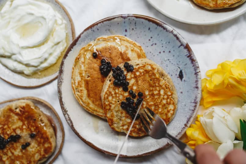 It's time to up your breakfast game, and this easy fluffy pancake recipe is perfectly paired with my homemade berry simple syrup is a great place to start!