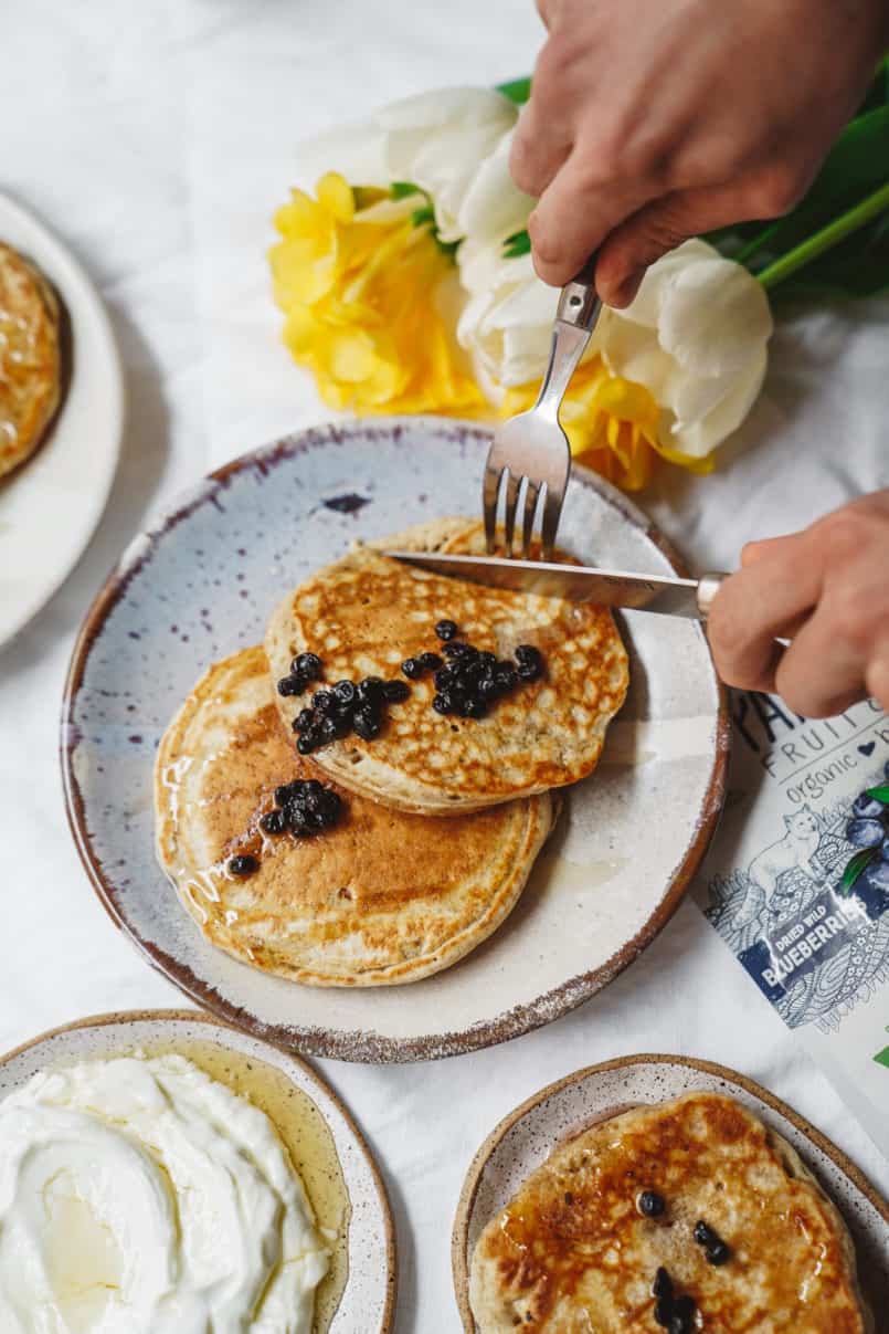 It's time to up your breakfast game, and this easy fluffy pancake recipe is perfectly paired with my homemade berry simple syrup is a great place to start!