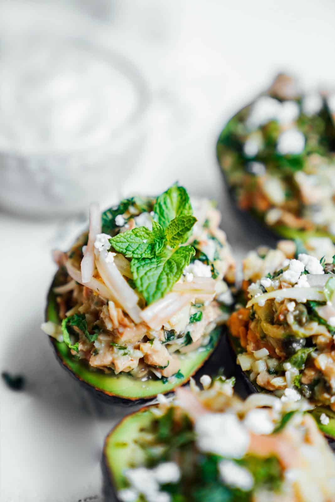 This quick and easy tuna salad recipe is vegan friendly and will not only save you time, but also save the ocean. Perfect for a hot summer day or meal prep!