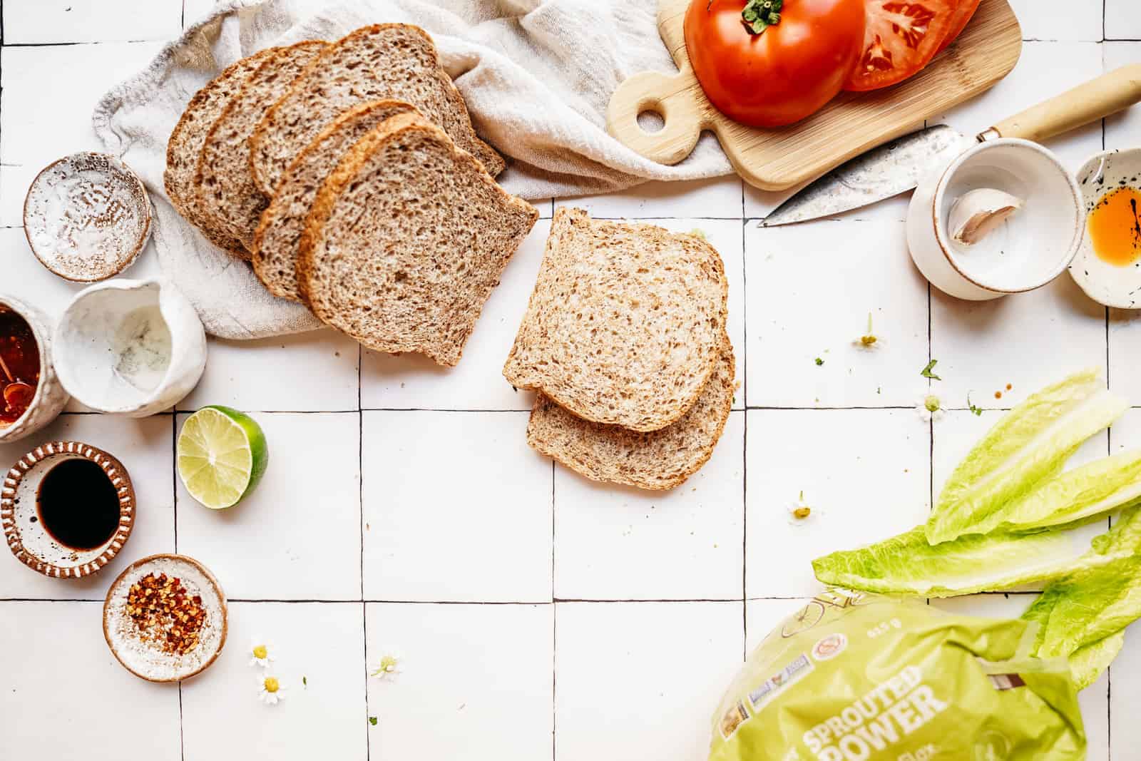 Fluffy Chickpea Scramble with Silver Hills Bread