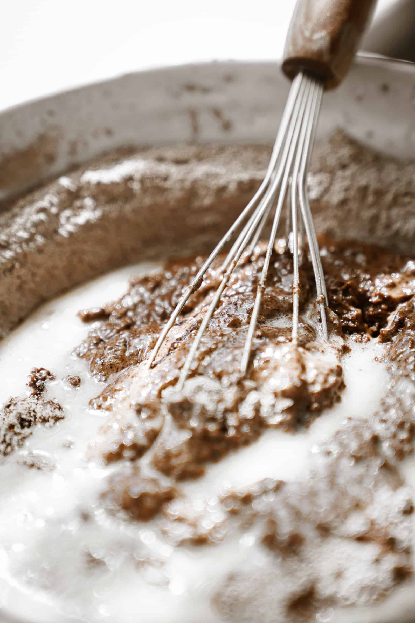 Ingredients being mixed in a bowl