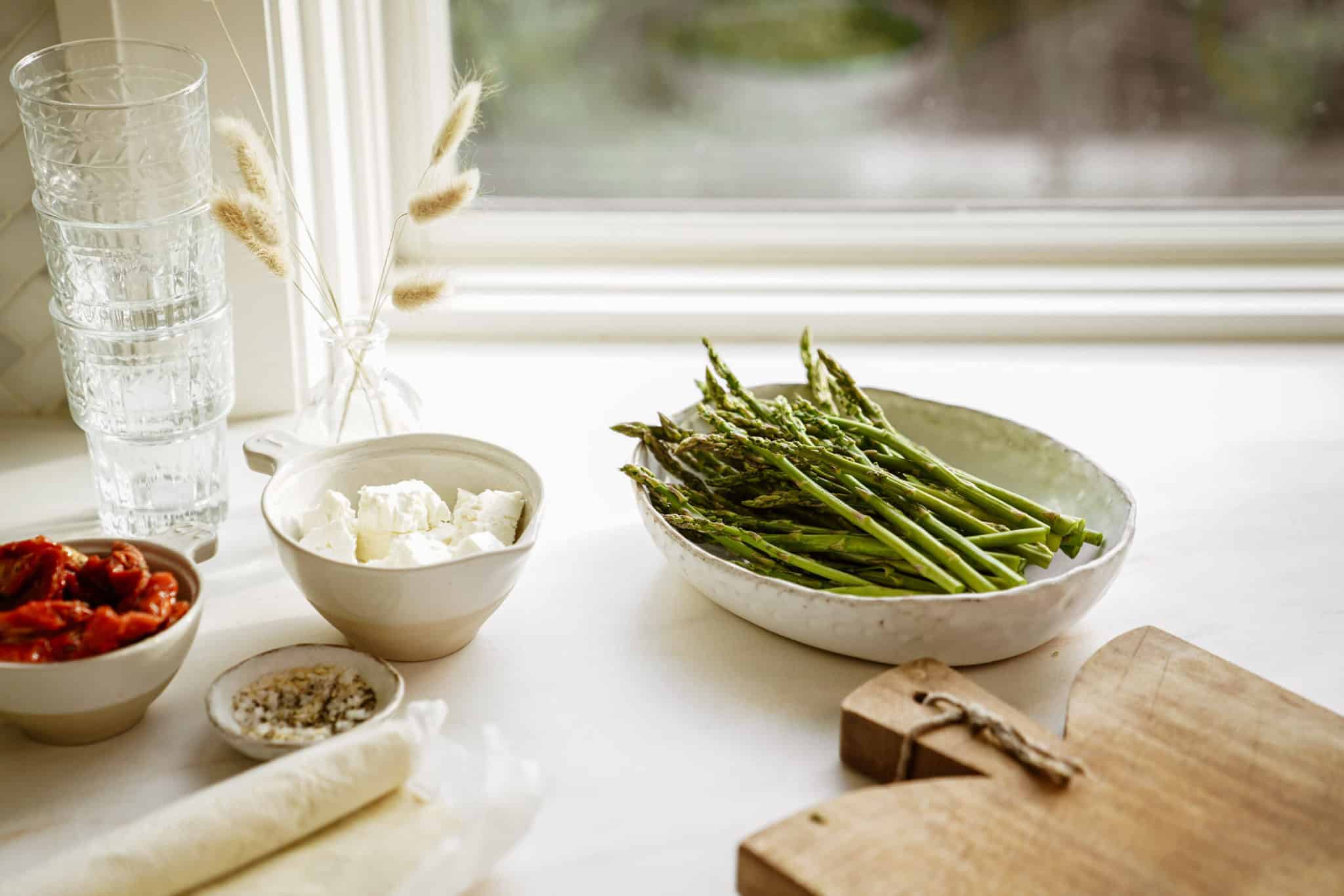 Ingredients for Asparagus Puff Pastry Bundles