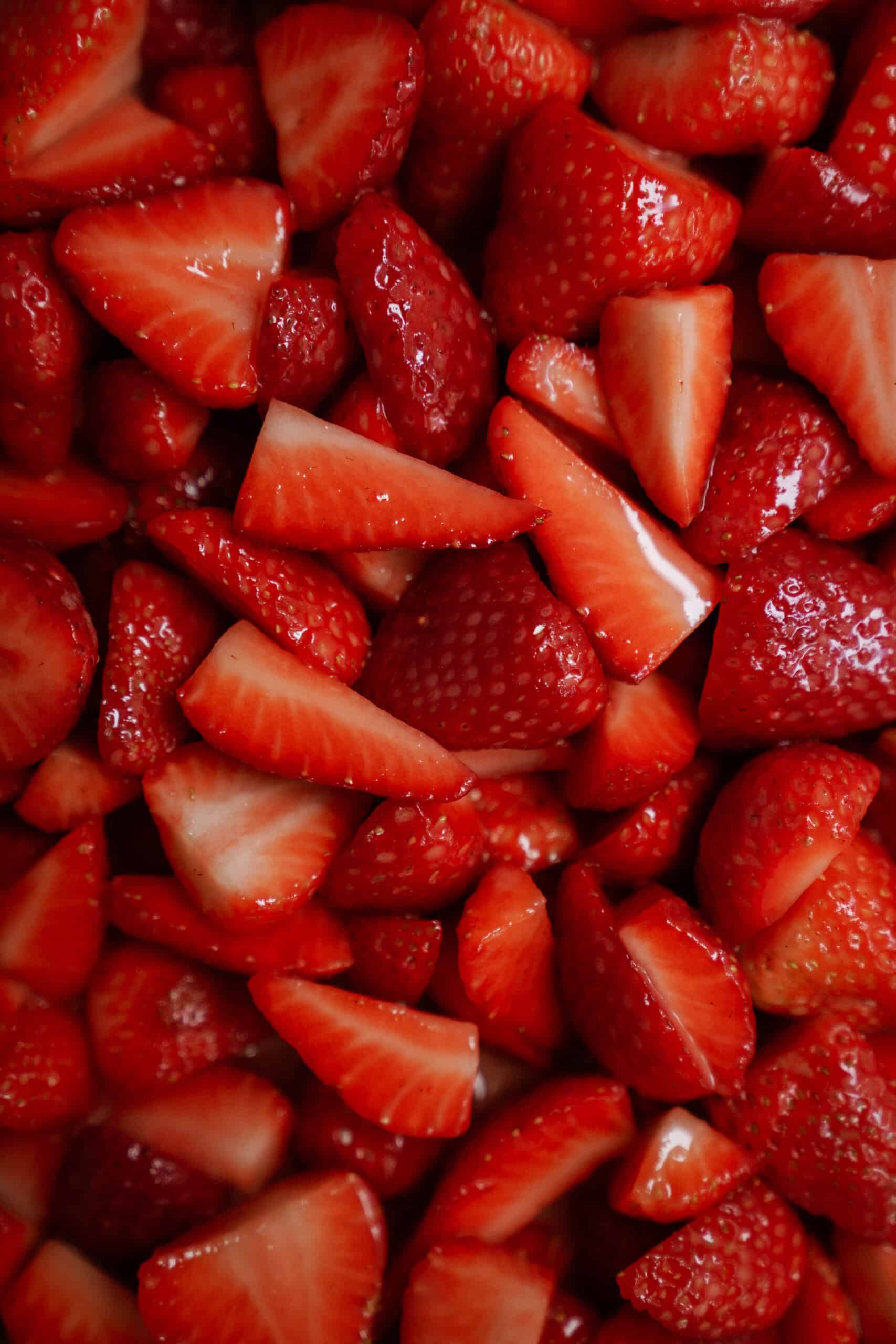 Fresh strawberries close-up