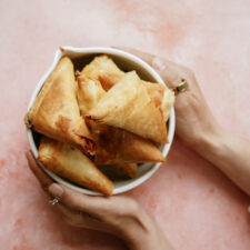 Phyllo dough recipes - black bean and feta stuffed