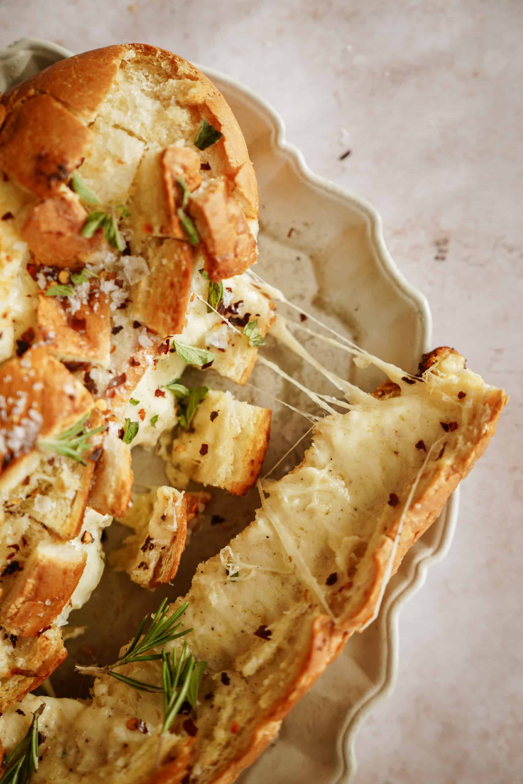 Pull apart cheese bread