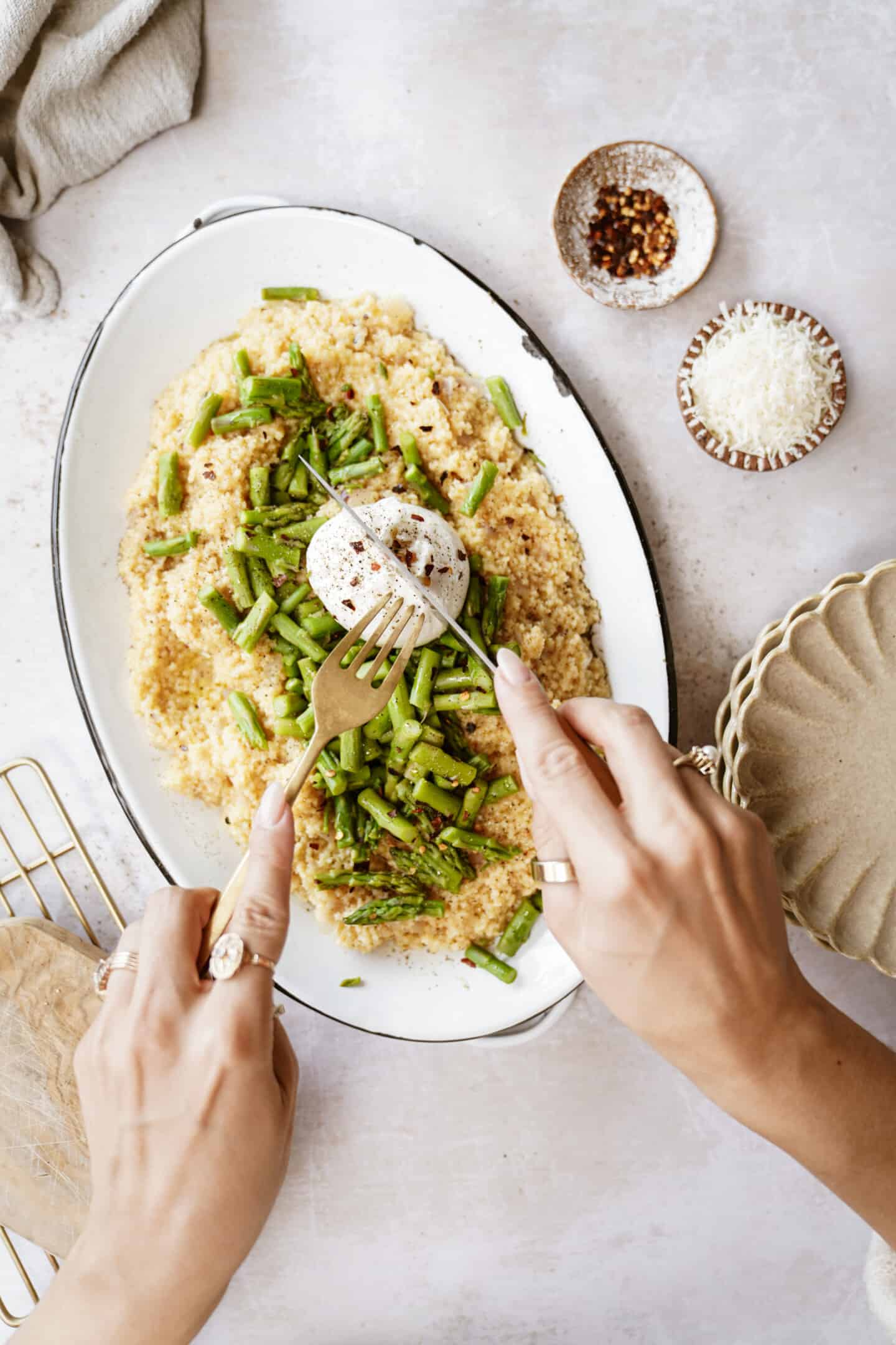 Risotto Recipe on serving plate