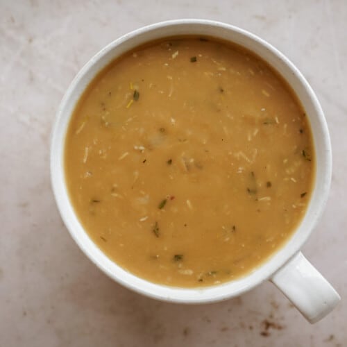 Gravy recipe in a bowl