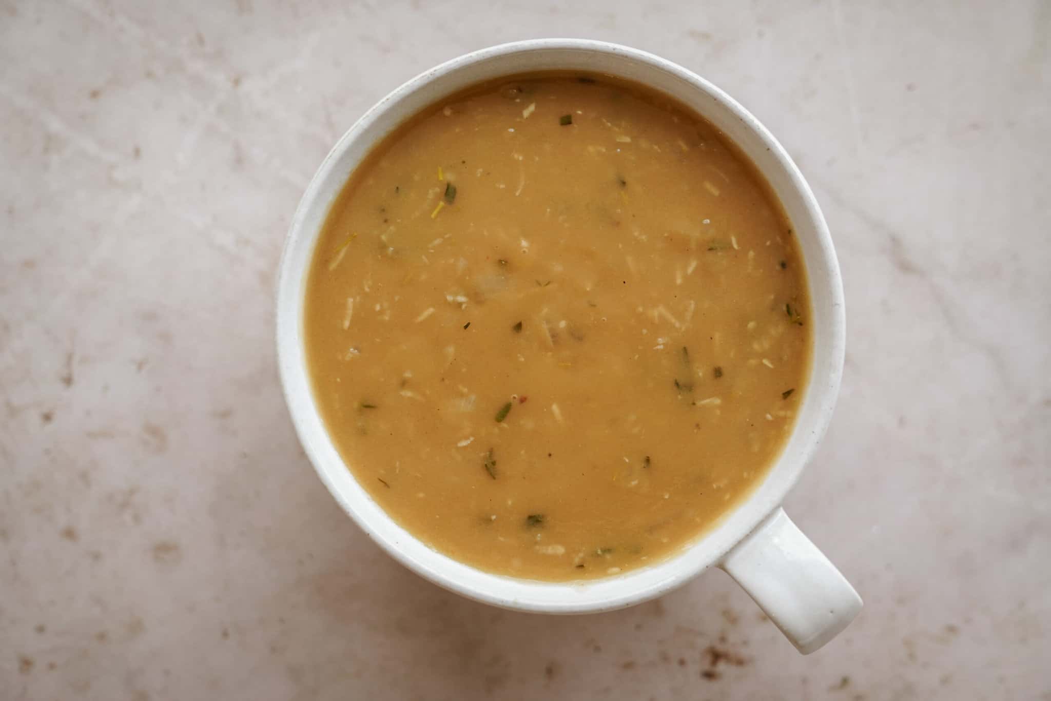 Gravy recipe in a bowl