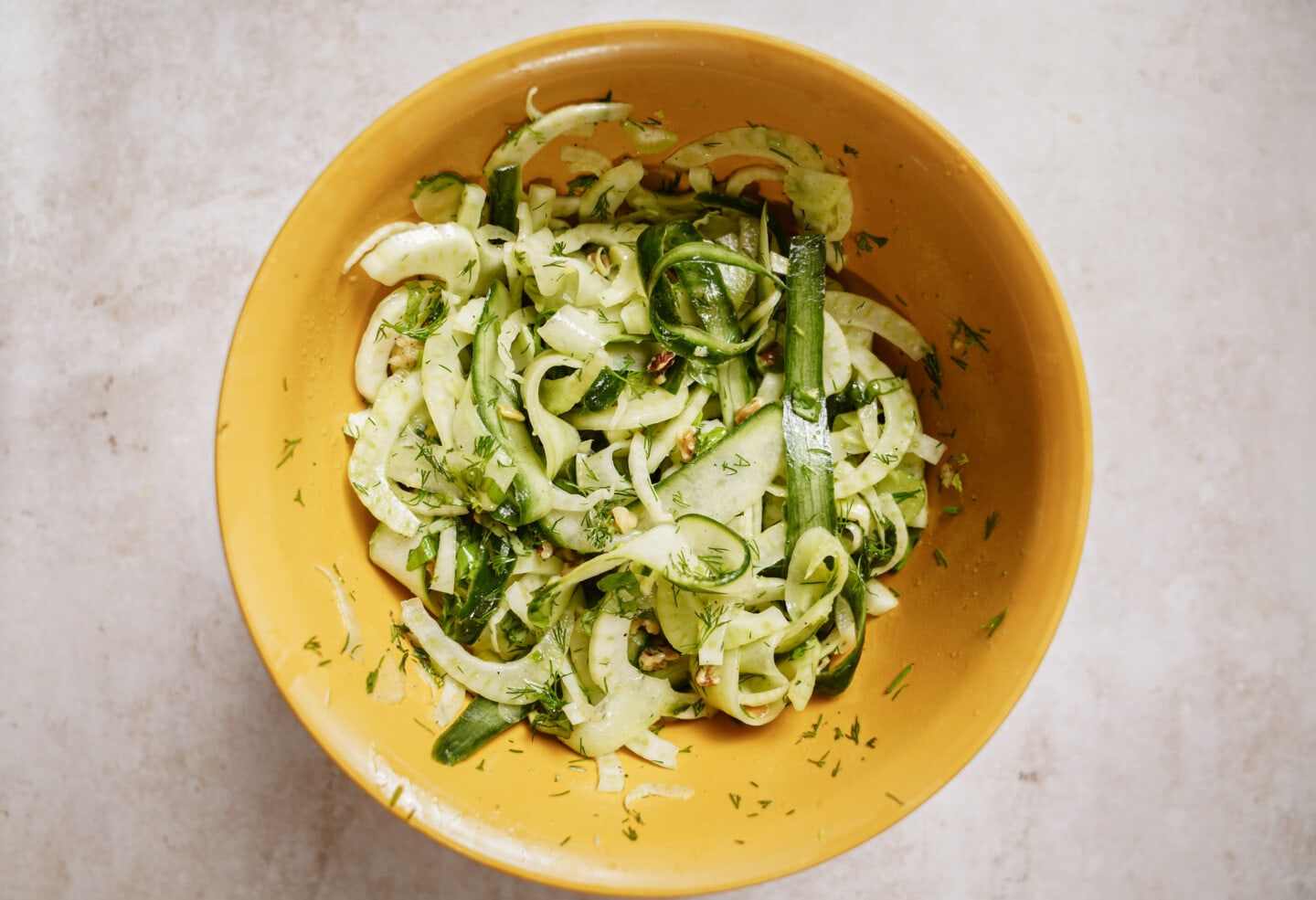 Healthy gut recipe in a yellow bowl